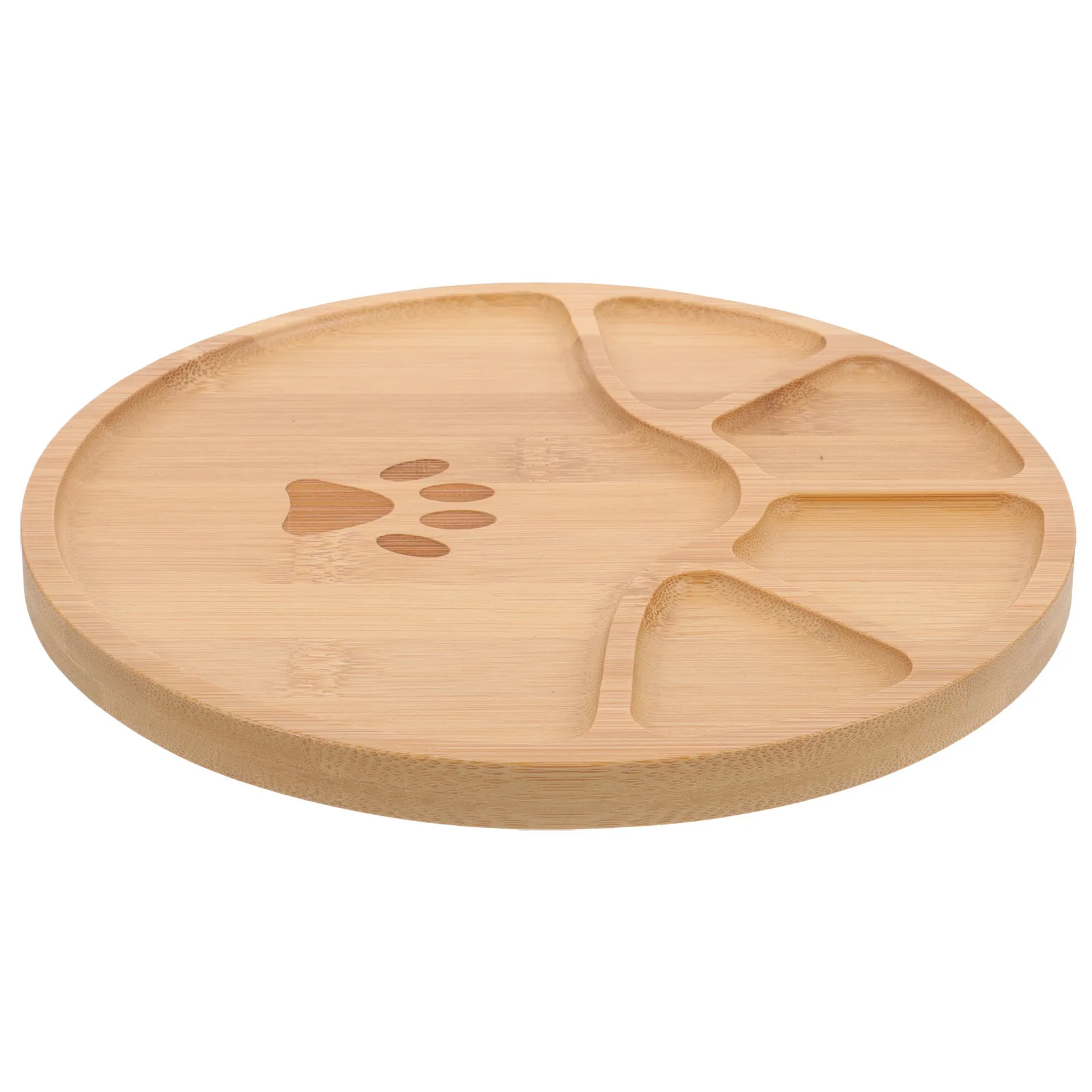 

Wooden Plate Round Snack Serving For Fruit Bread Nuts Chocolate Dry Food Display Kitchen Organizer Tray Household