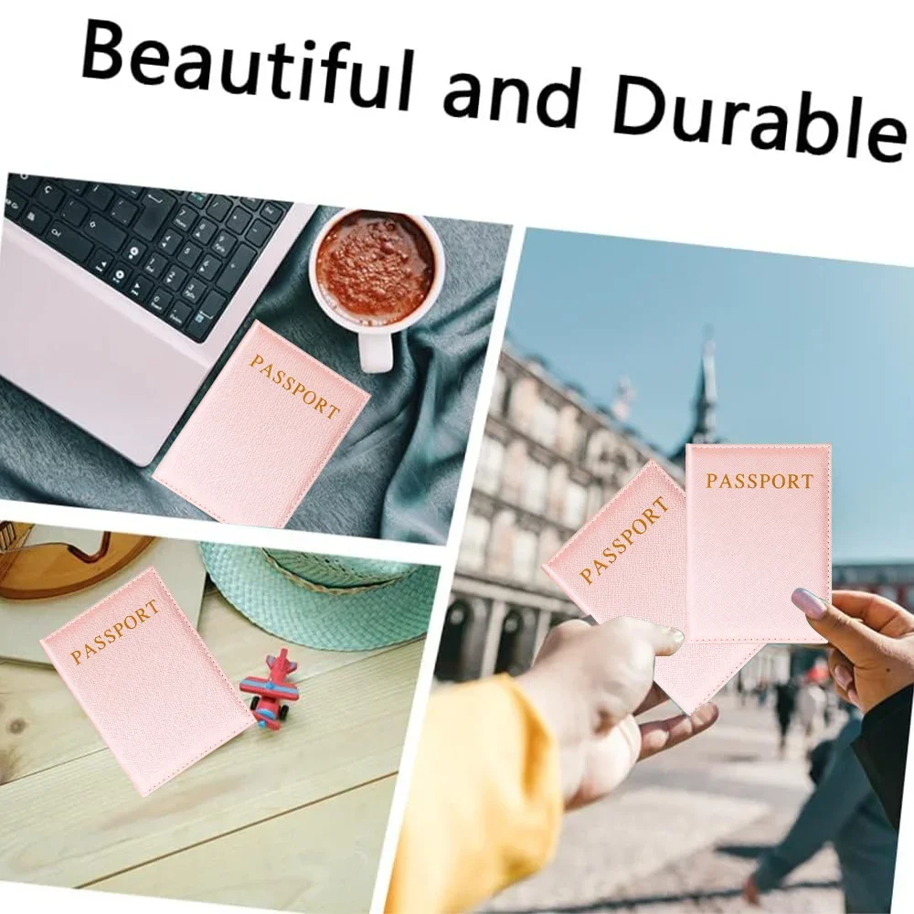 Multi-Function ID Bank Card PU Leather Wallet Case Travel Accessories for Women Men Engrave Image Printing Passport Storage Bag