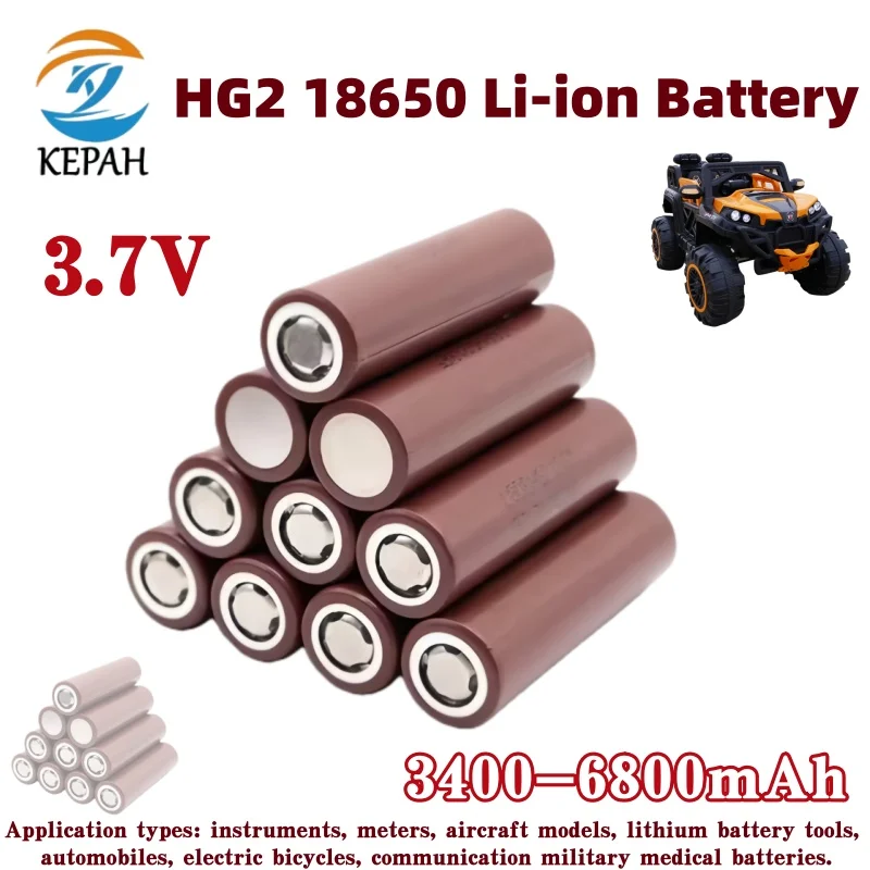 18650 HG2 High-Capacity Custom Batteries｜3400-6800mAh 7.4V-25.2V Multi-Spec, Welding Support Customizable