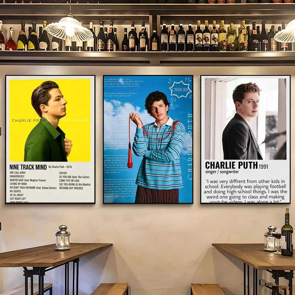 music Charlie Puth New Arrival Popular Art Print Poster HD Wall Art Sofa Home Decor Gift For Fans