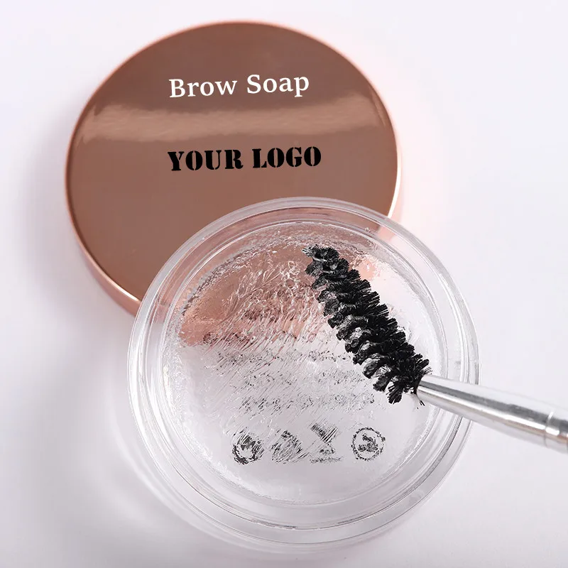 

Brow Styling Soap No Need Dip Water Custom Private Label Tint Clear Styling Cream Wax Eyebrow Freeze Eyebrow Gel Wholesale 35pcs