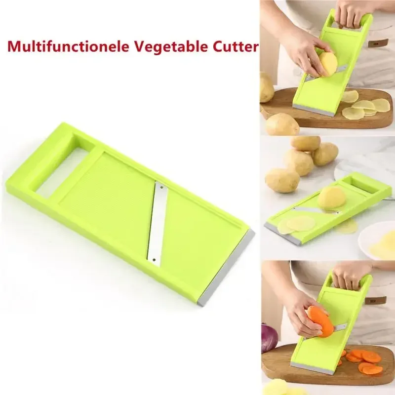 Multifunctionele Vegetable Cutter With Steel Blade Mandoline Slicer Potato Peeler Carrot Cheese Grater Kitchen Accessories Tools