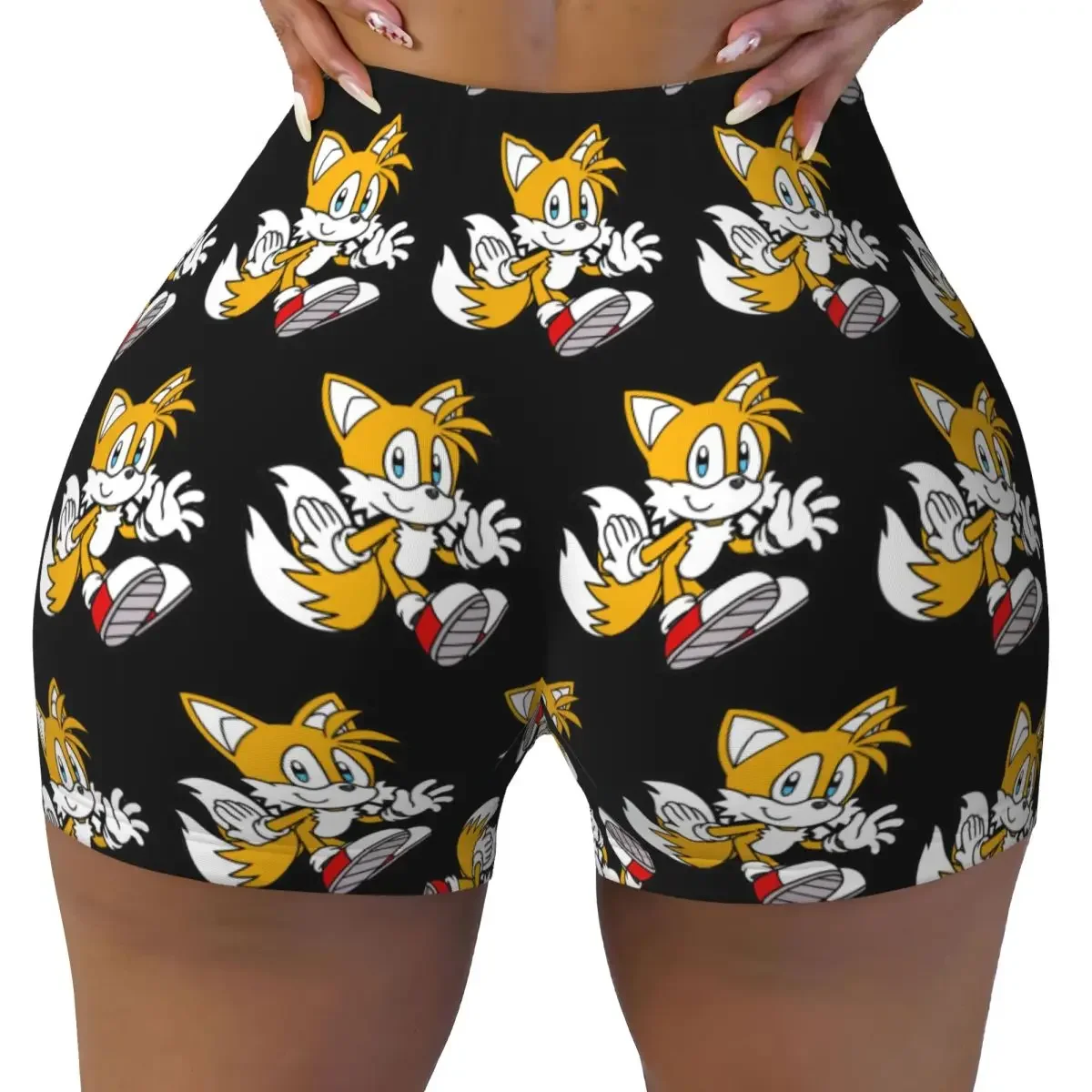 Custom Miles Tails Prower Women Gym Workout Running Shorts Athletic Volleyball Biker Yoga Shorts