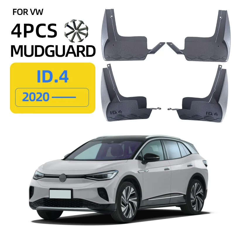 

For 20-24 Volkswagen ID4X ID.4 CROZZ Mudguards Fender Mudflaps Front Rear Flares Splash Guards Cover Car Accessorie