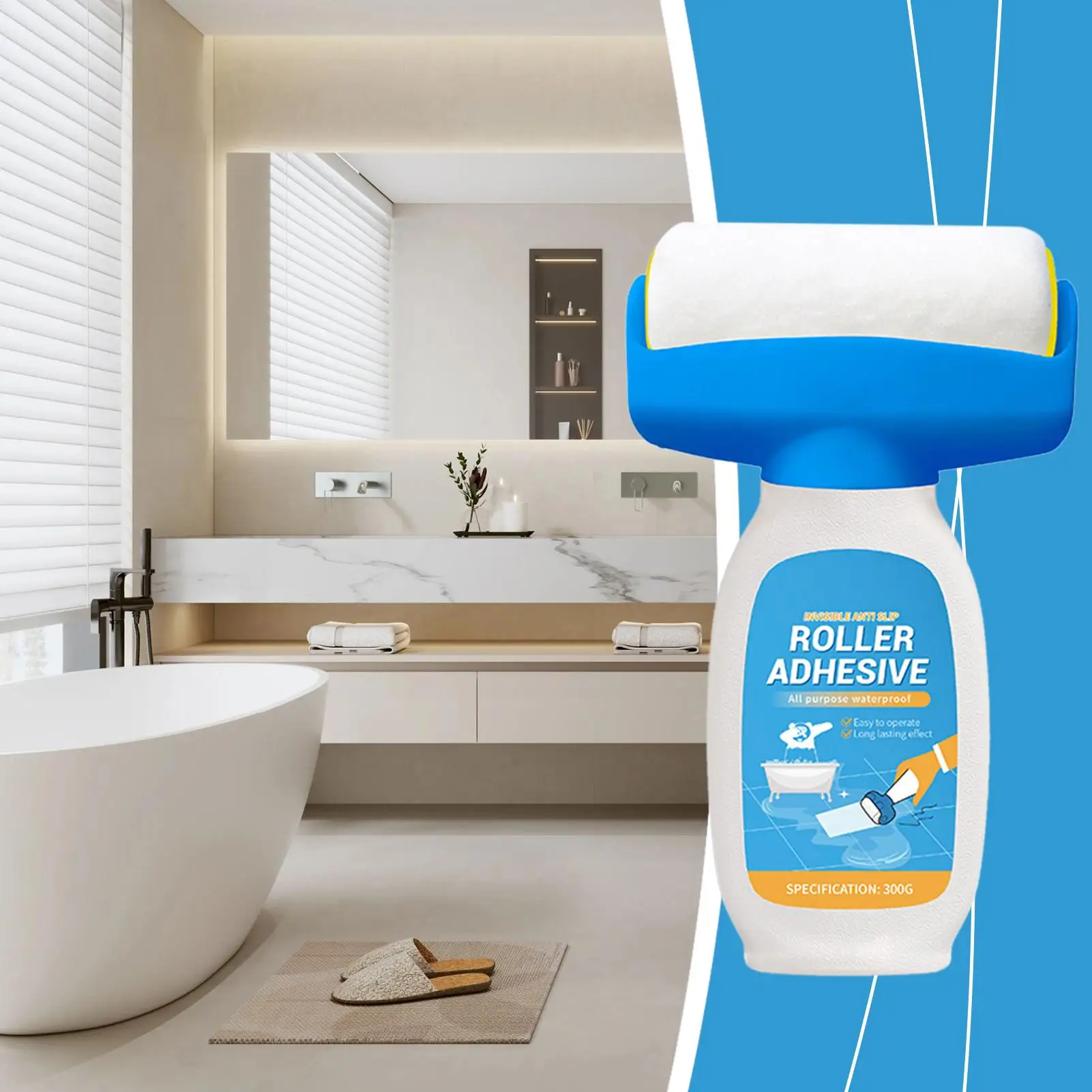 Bathroom Anti-Slip Coating Bathtub Clear Anti-Slip Paint Transparent Anti-Slip Bathtub Coating For Home Floors, Non-Skid Paint