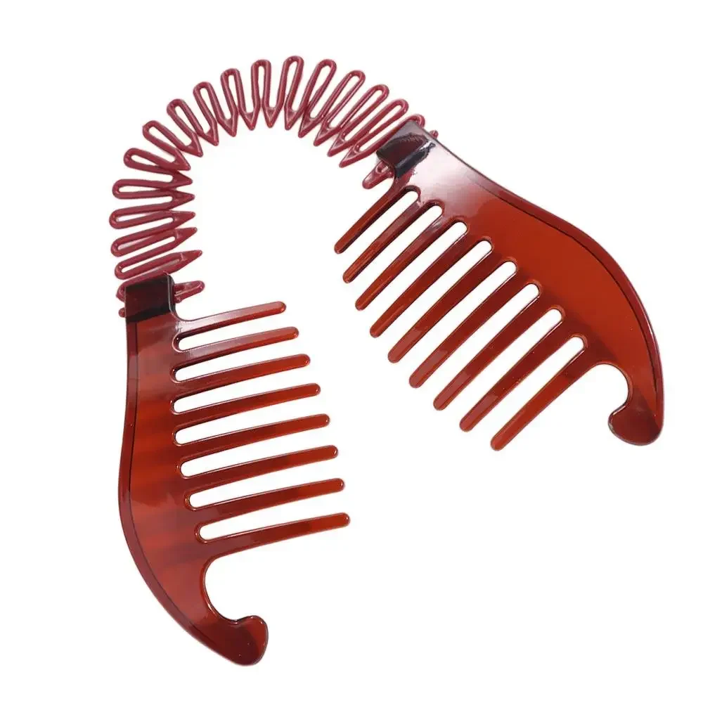 Artiglio per capelli Pettine per donna Clip a banana Riser Artiglio Accessori per capelli Copricapo flessibile in plastica di moda, speciale per parrucche di capelli veri