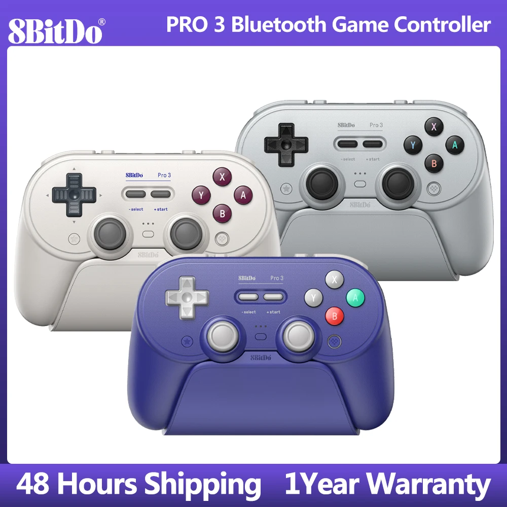    8BitDo Pro 3 وحدة تحكم ألعاب بلوتوث لوحة ألعاب لاسلكية مع عصا تحكم TMR لـ NS Nintendo Switch 2، PC Windows، ANDROID، iOS #1