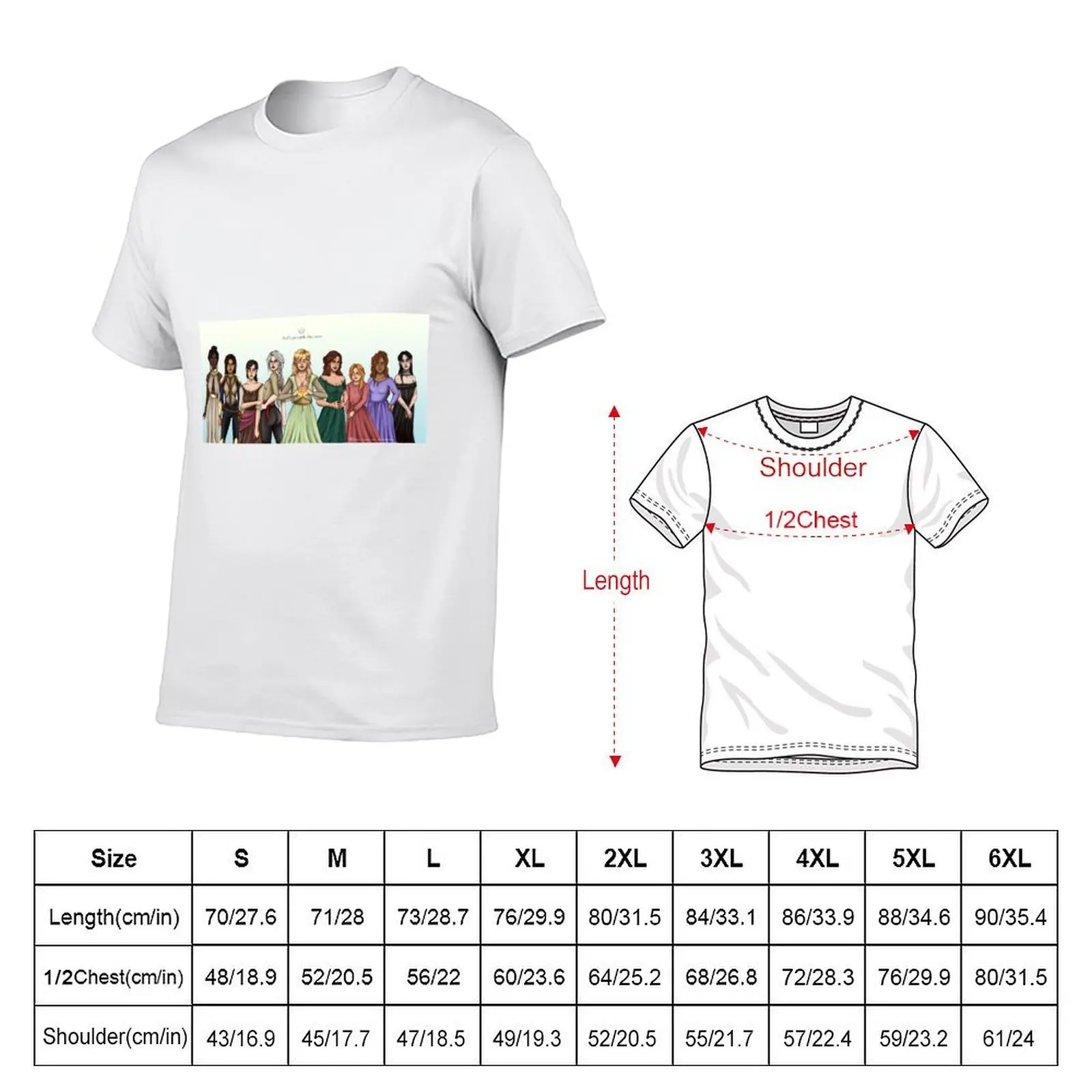 Throne of glass ladies print T-Shirt plus size clothes summer shirt men graphic t shirts