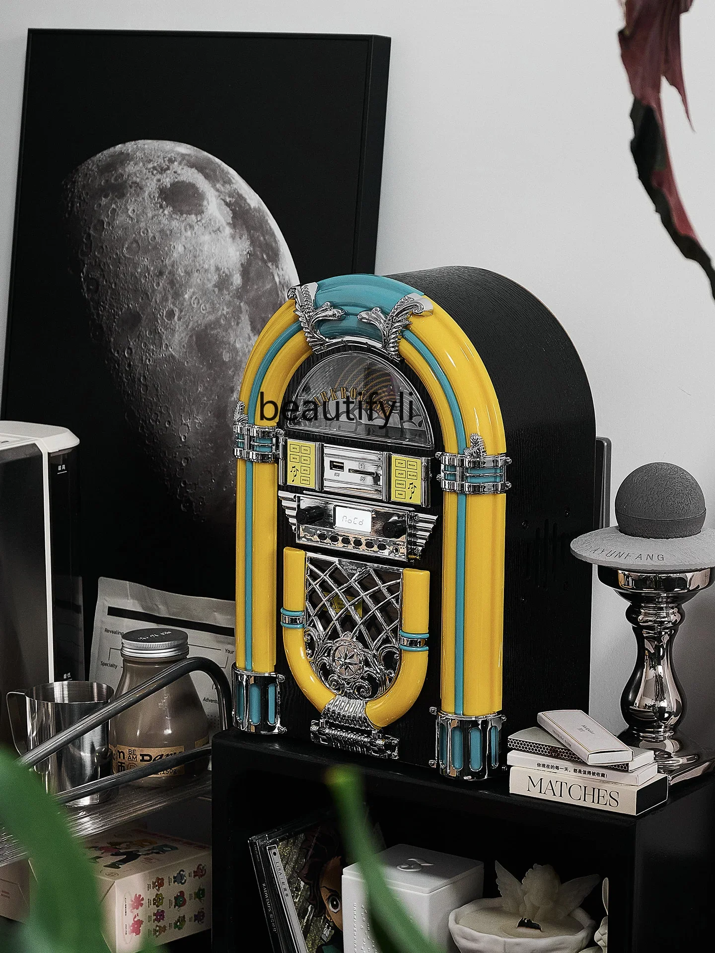 Retro CD player Bluetooth jukebox home mini desktop stereo