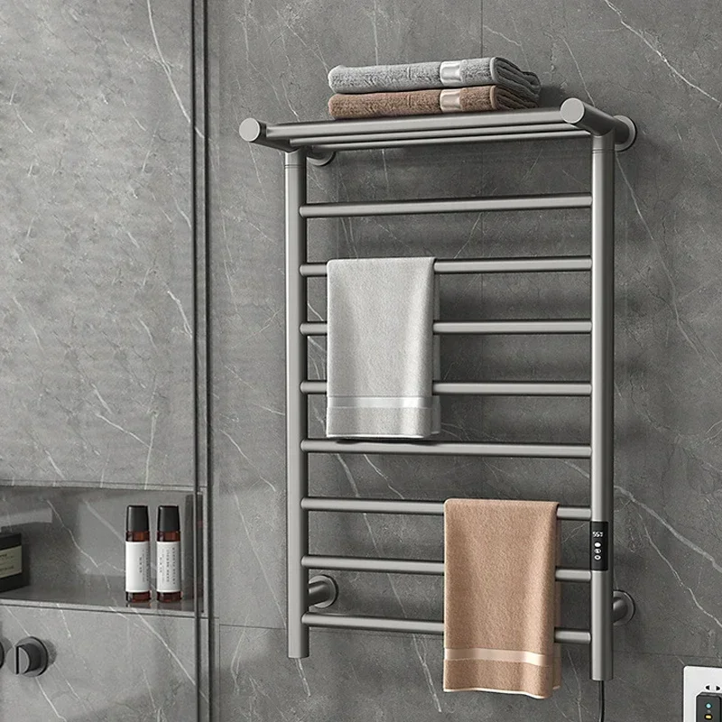 High Quality 30-70 ° C Adjustable 1-9H Timed Intelligent Electric Towel Rack 50 * 86 * 23.5cm Towel Rack