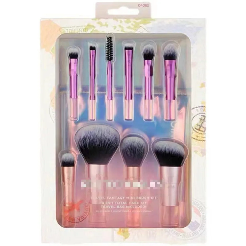 Mini Cosmetische Borstel Set Borstel 10 Stuks Draagbare Reispak Oogschaduw Beauty Make-Up Tools Nieuwe Maquiagem Cosmetica Accessoires