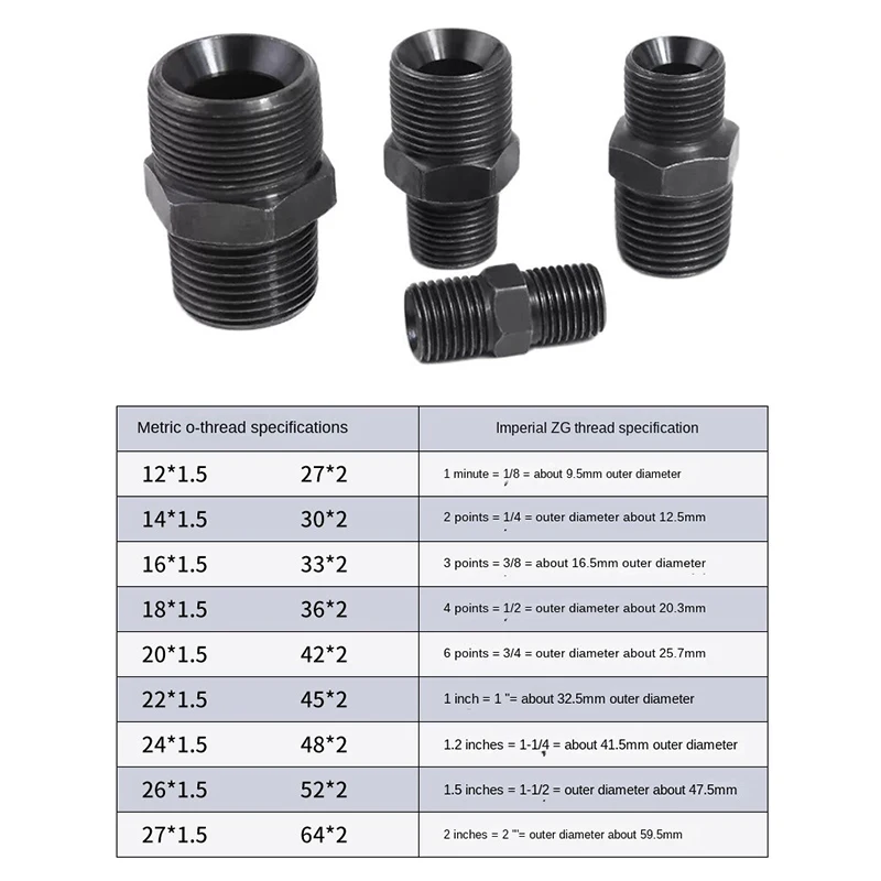 Tubulação de óleo de aço carbono articulações, Polegada Taper Thread, BSP 1/8 \