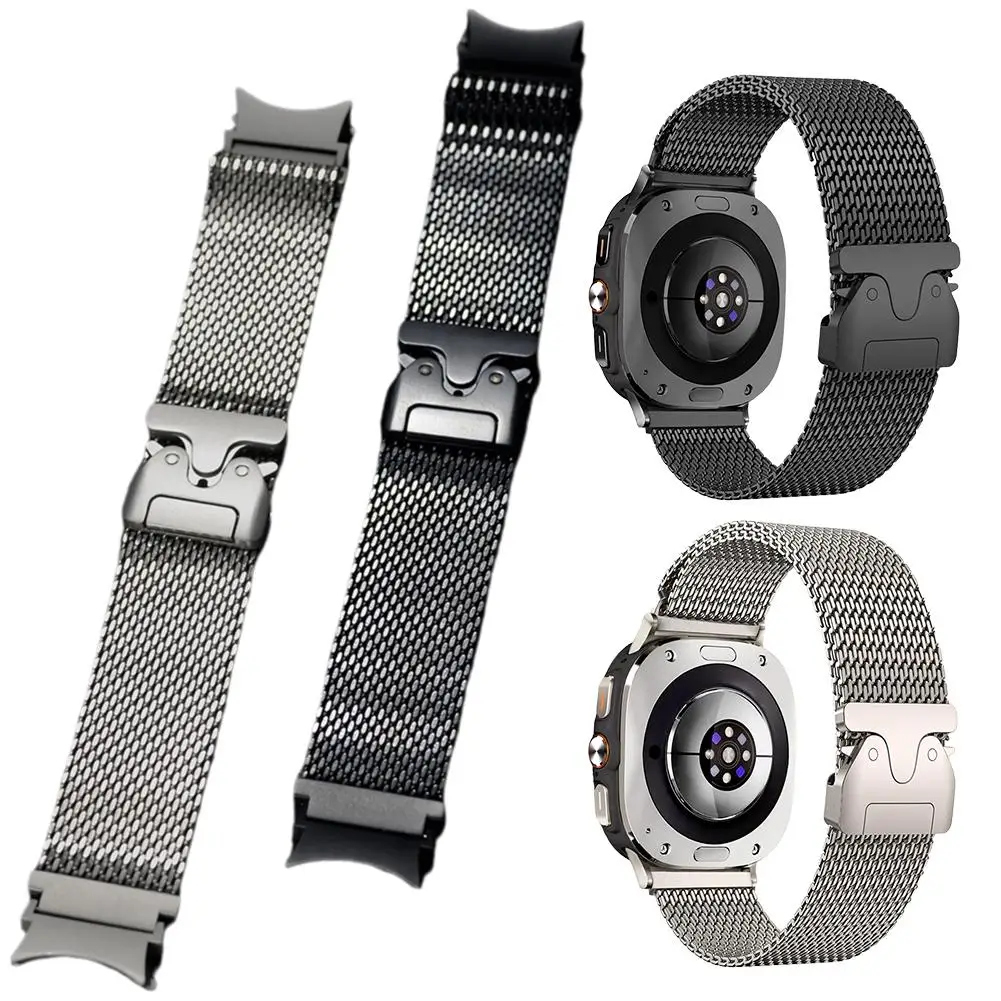 Pure Titanium Watch Band For Samsung Galaxy Watch Ultra Adjustable Matching Band For Samsung Watch 8/watch 8 Classic