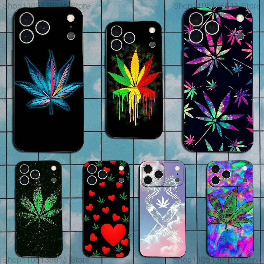 

Art High Weed Abstractionism Case For iPhone 17,16,15,14,13,12,11 Plus,Pro Max,XS,X,XR,SE,Mini,8,7,Soft Silicone Black Cover