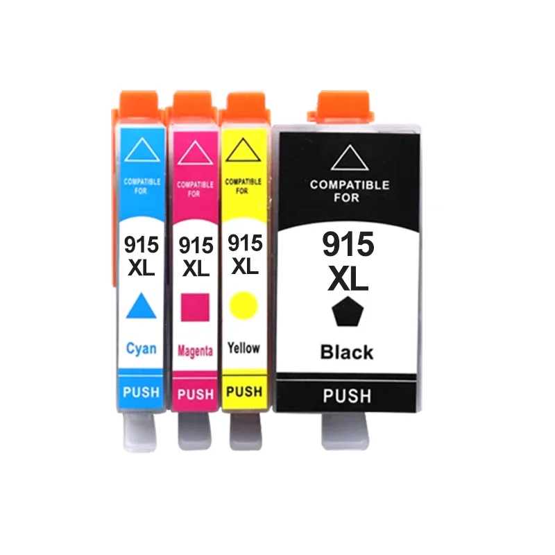 Cartucho de tinta para impresora HP OfficeJet Pro, recambio de tinta Compatible con 915, 915XL, 915 XL, 8020, 8022, 8023, 8024, 8025, Serie e, 4 piezas