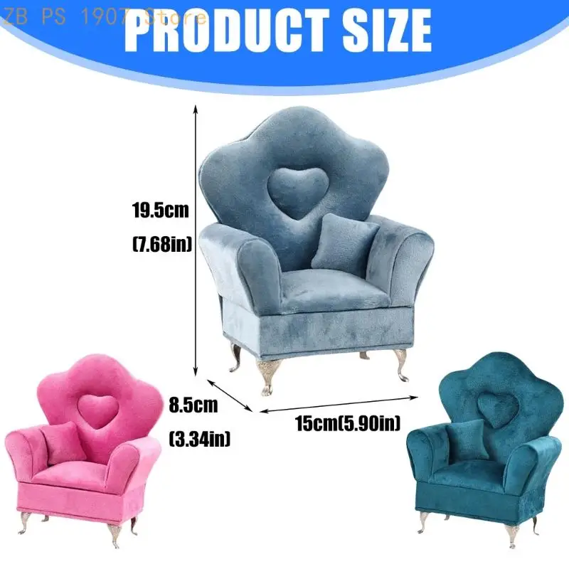 Elegant European Velvets Jewelry Box Sofa with Soft Fabric Interior 55KA