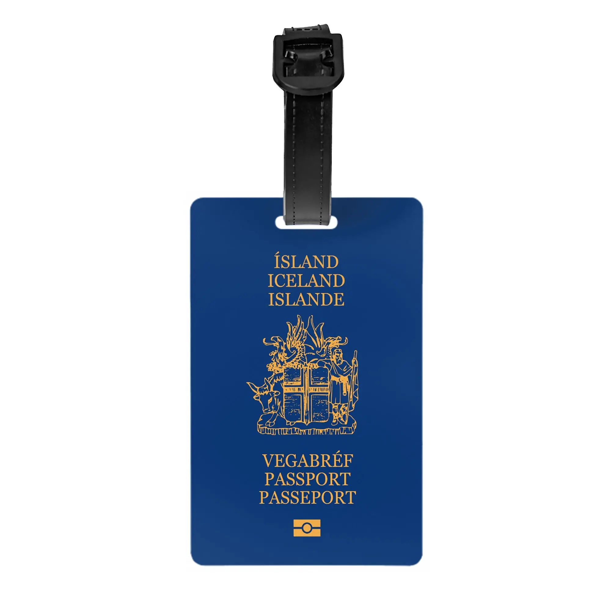 Iceland passport Luggage Tag for Travel Suitcase  Privacy Cover Name ID Card