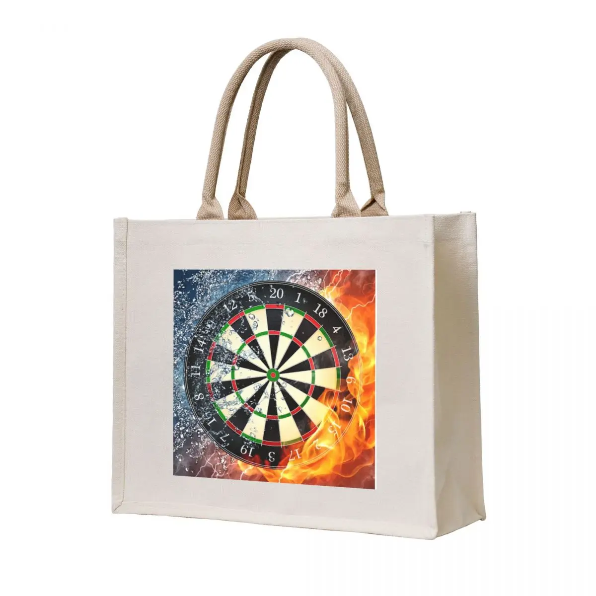 

Dart Board Fire and Ice Tote Bag personalized tote foldable reusable bag Shopper bag Big women