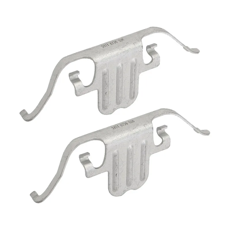 2Pcs Front Brake Pad Retainer Clip Anti-Rattle Spring Clip 34116776526 For BMW 1 3 Series E87 E88 E82 E90 E93 E92 X1 E84 Z4 E89