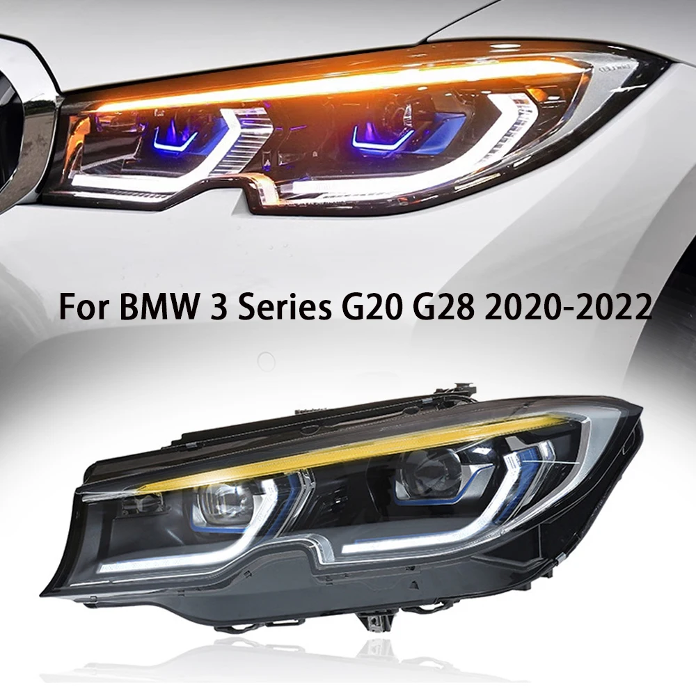 

Автомобильные передние фары для BMW 3 серии G20 G28 2020-2022, обновление до всей детской лампы, новый стиль, передняя фара DRL, передняя фара