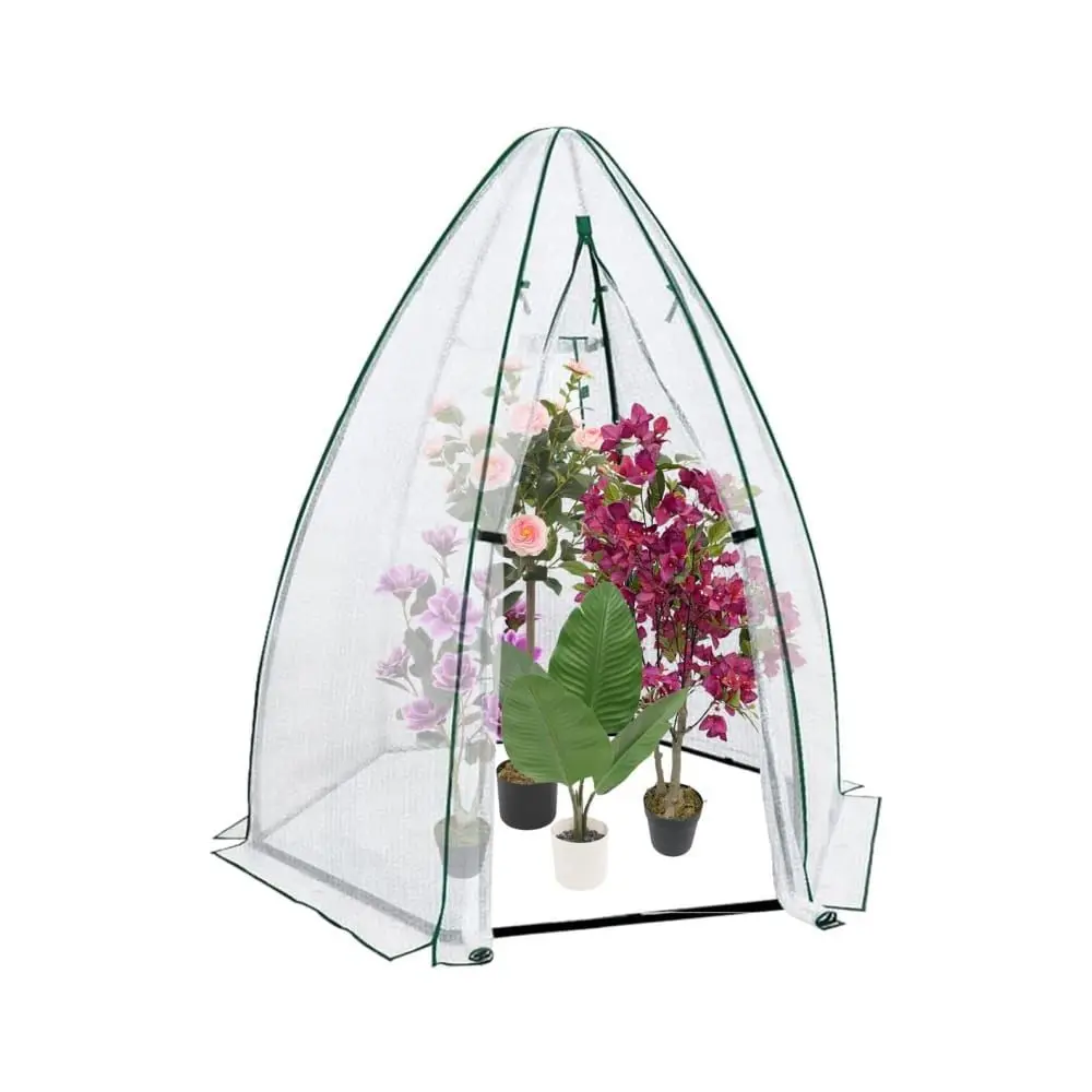 

54 X54 X71 Greenhouse For Outdoors Heavy Duty Plant House With PE Cover, Zippered Door Mesh Windows For Vegetables, Flowers, He