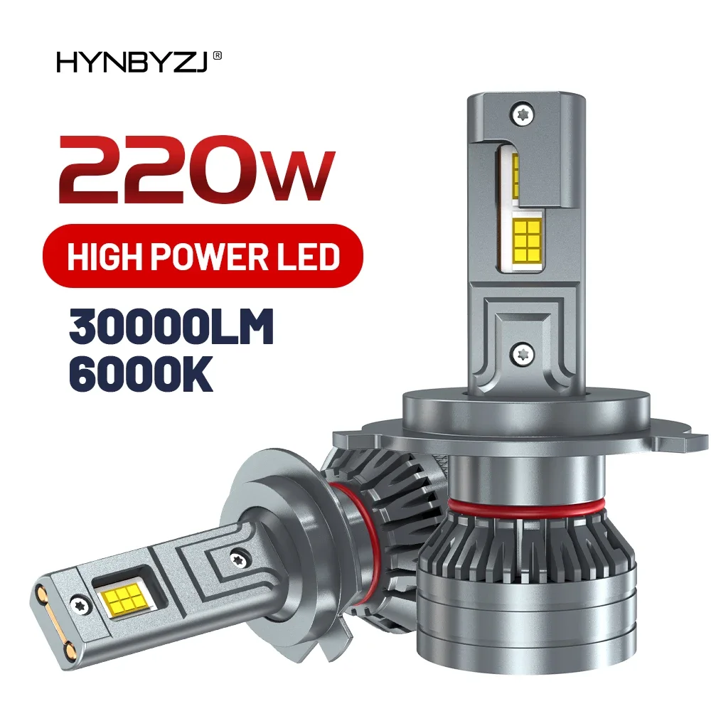 

HYNBYZJ H7 Canbus Led Bulbs 6000K LED H1 H4 H11 HB3 9005 HB4 9006 Led Double Copper Tube Fog Light 12V 24V