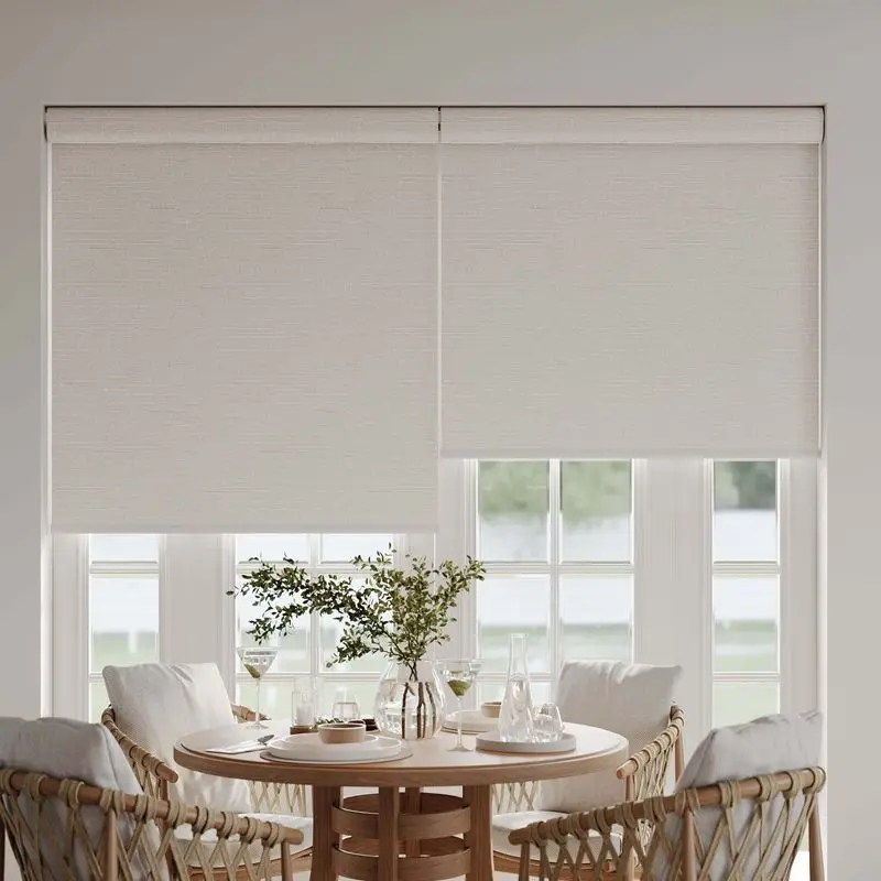

Electric Roller Blinds Motorized with Remote & WiFi. Full Blackout & UV Protection for Windows. Easy Install! Fast Shipping!
