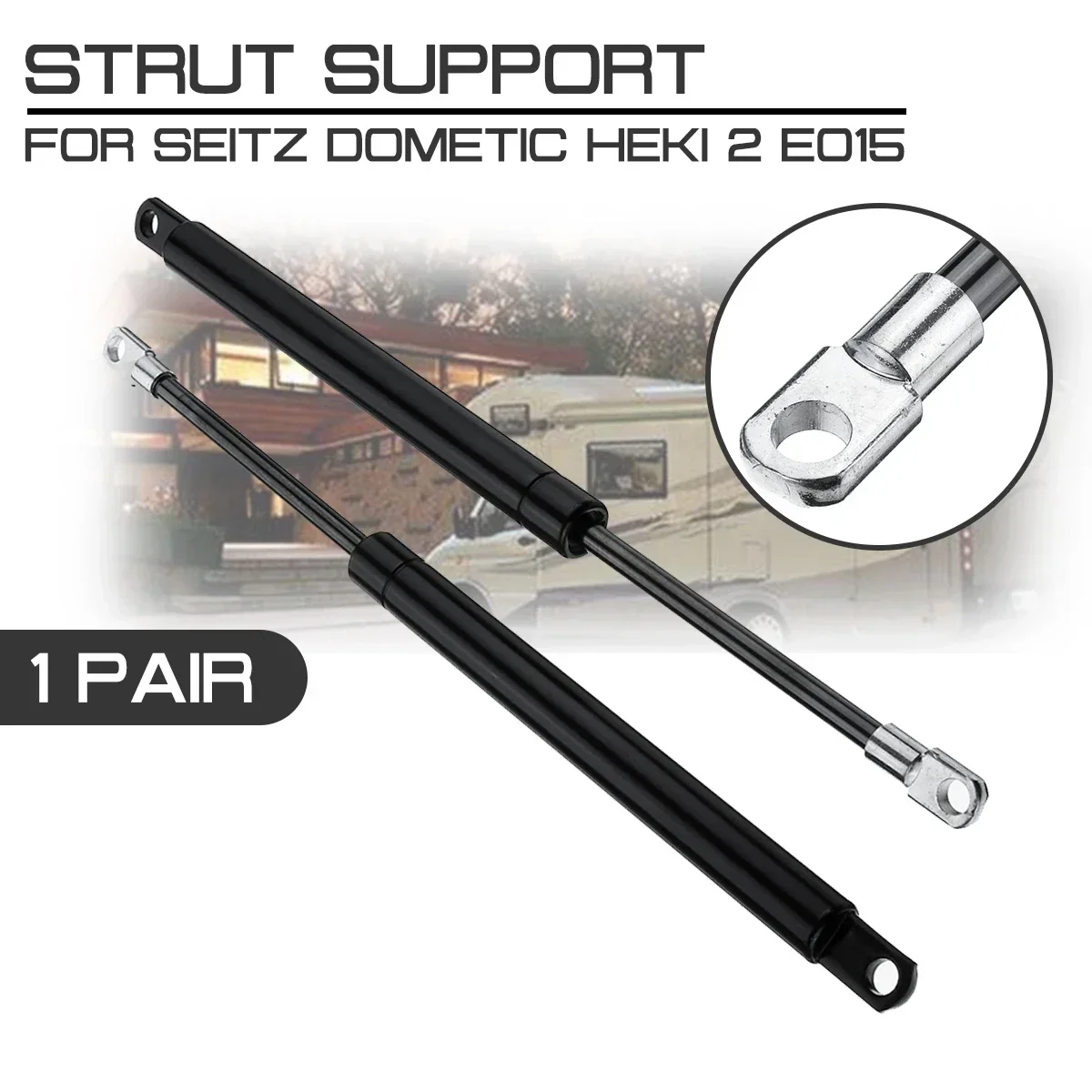 Car Hood Gas Shock Lift Strut Caravan Motorhome Refit Bonnet For Seitz Dometic Heki 2 E015 340mm Bars Support Rod