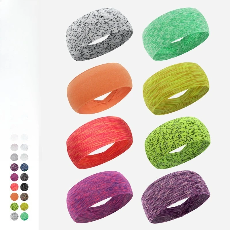 

Спортивная повязка на голову для фитнеса, влагоотводящая, с ярким принтом, эластичная, дышащая, для женщин и мужчин, для йоги, бега, тренировок