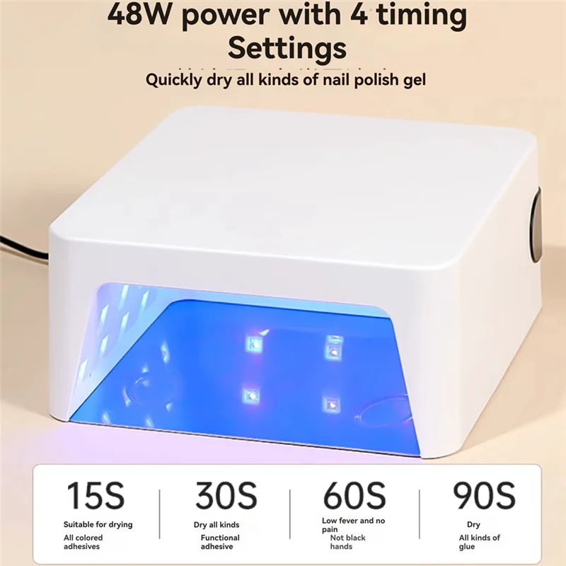 

Quick Drying Nail Polish Baking Machine Nail Art Phototherapy Machine EU Plug Nail Art Tools Quick Drying Baking Lamp