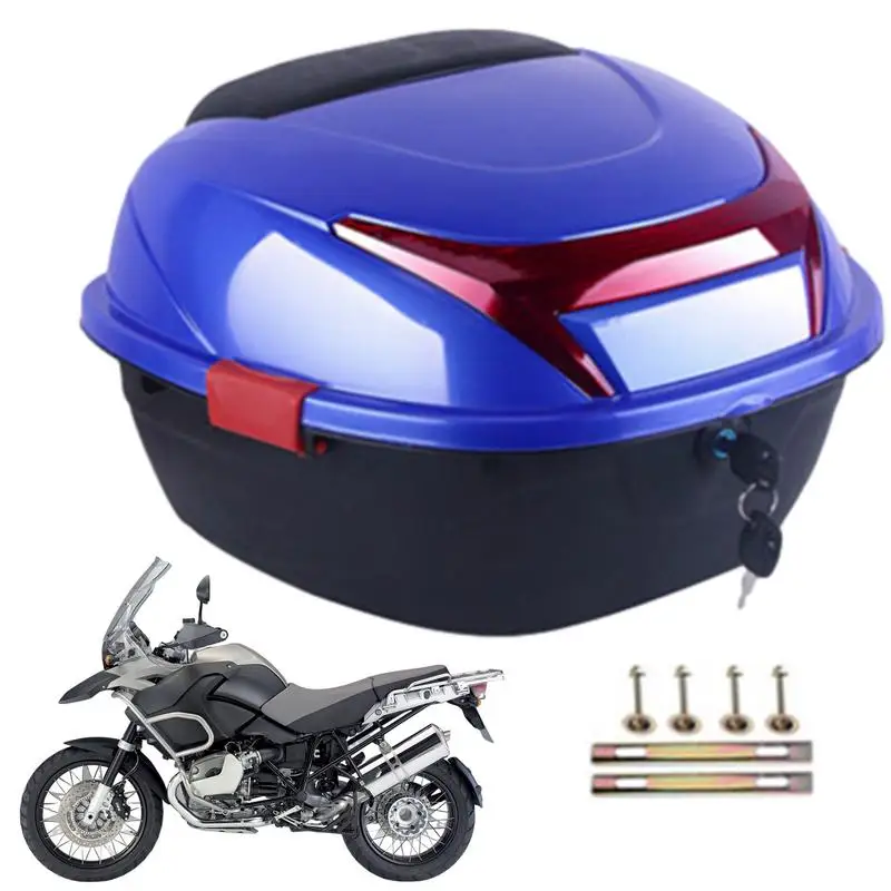 

Motorcycle Luggage Box Storage Trunk Box For Motorbike Tail Organization Thickened Motorcycle Luggage Organizer Top Case For