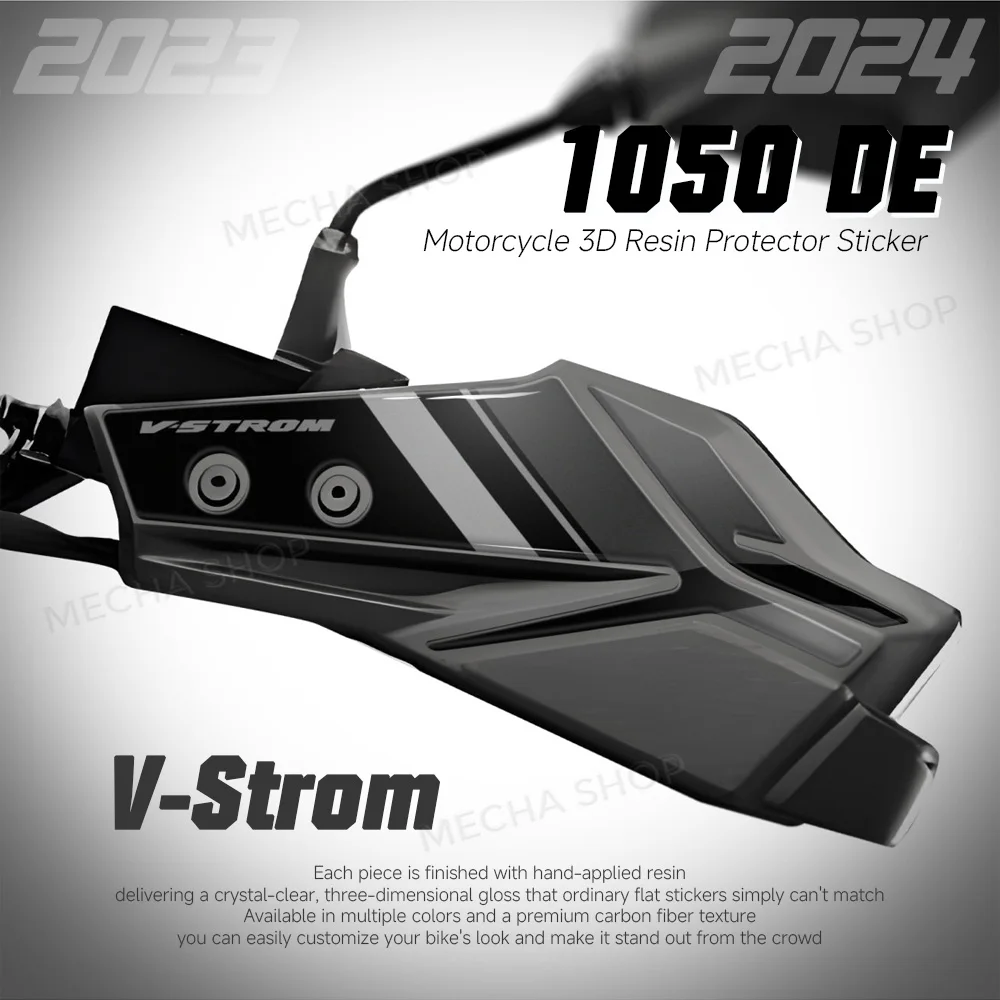 3D Resin Sticker Protection Kit Handguard Stickers For V-Strom 1050DE Vstrom 1050 DE 2023 2024