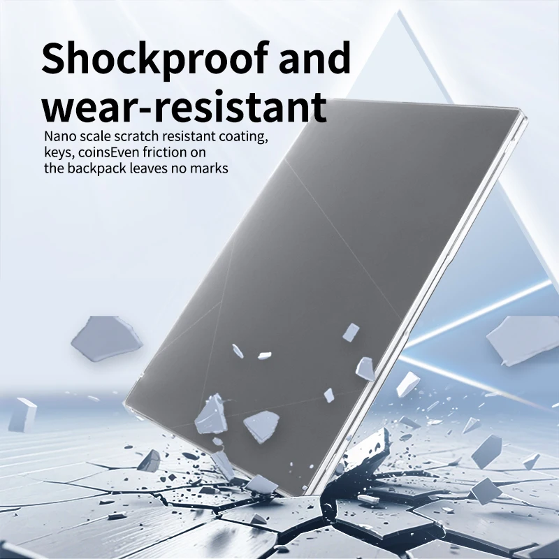 Matowe, przezroczyste etui na telefon ‌ ASUS Zenbook 14 ‌   2025/2024 Twarda obudowa na laptopa z matową, kolorową powłoką, odporna na zarysowania, model UX3405C/UM3406K — zdjęcie produktu 5