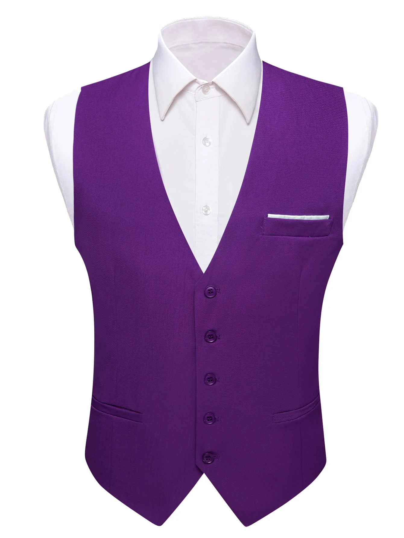 

Barry Wang's Men's Vest is Simple And Comes in a Variety of Colors For Formal Occasions Business Weddings
