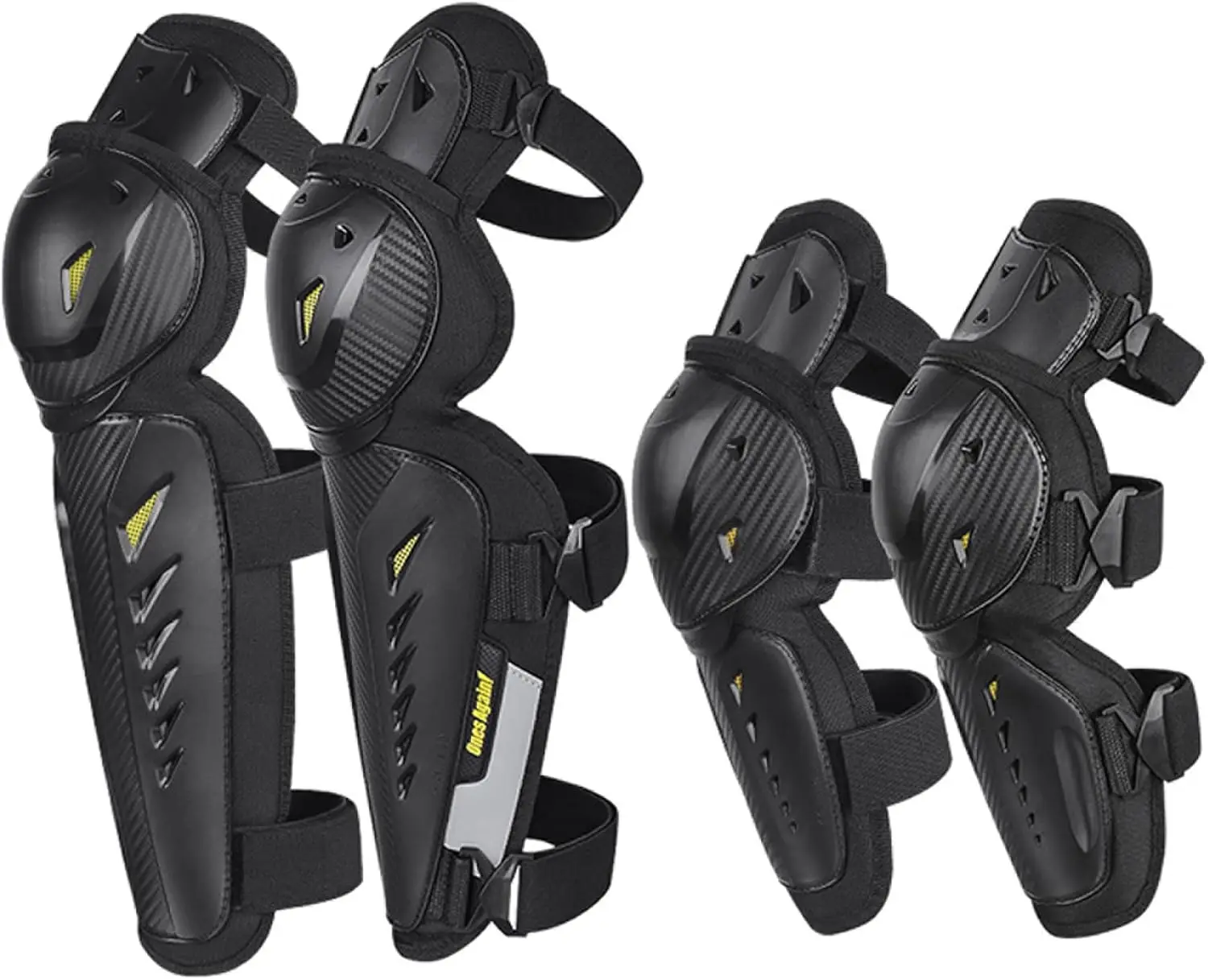 

Adult Motorcycle Knee Shin Guards for Motocross Racing, Hard Collision Protection