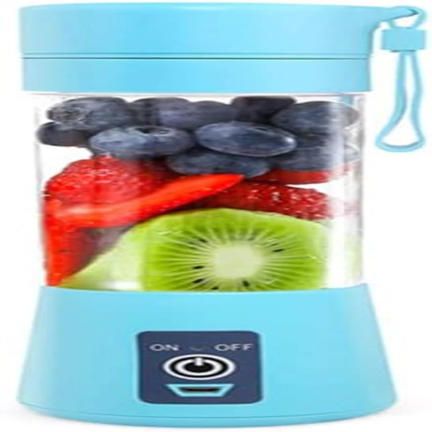 "Liquidificatore portatile ricaricabile tramite USB - Mini mixer per frullati, succhi, frullati - Capacità 13 once, sei lame affilate"