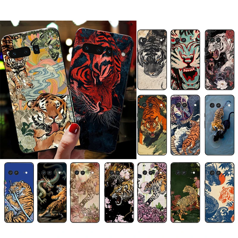 

Japanese tiger Art Carcasa Funda Phone Case For Google Pixel 10 9 Pro XL 9A 8 7 6 Pro Pixel 8A 7A 6A Pixel 8 7 6 5 Case