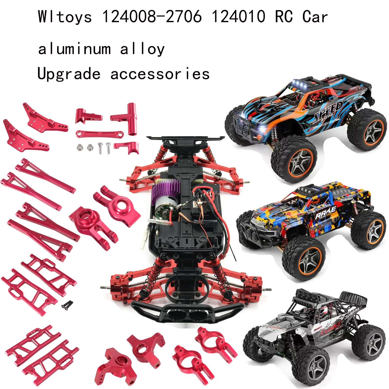 Metal Upgrade C-Seat Swing Arm Steering Cup For WLtoys 1/10 104009 104010 1/12 12402-A 12404 12409 RC Car Parts
