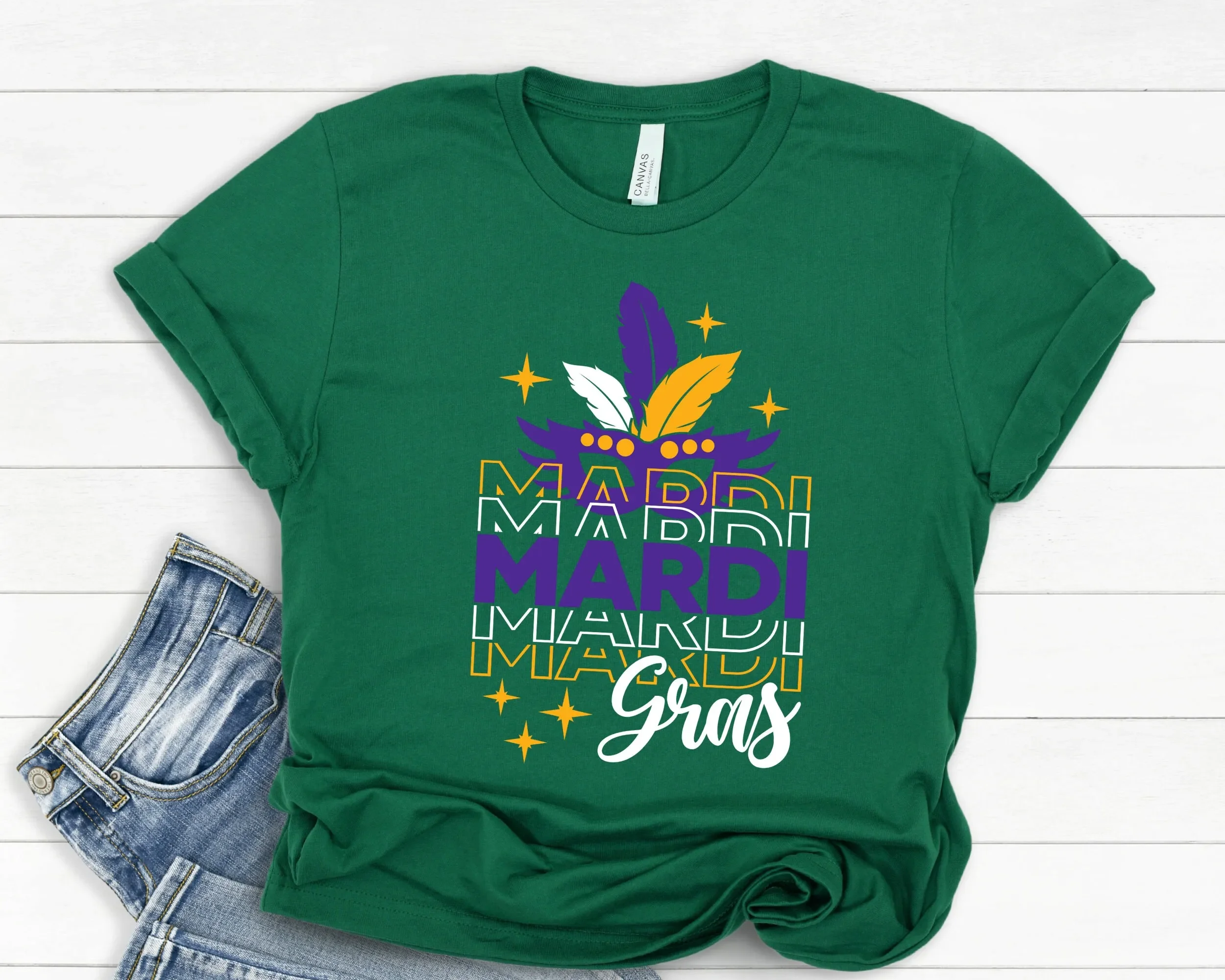 Mardi Gras Party T Shirt Fleur De Lis Fat Tuesday Flower Luce Louisiana New Orleans Womens