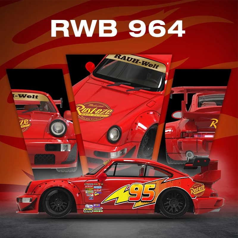 

Предпродажа CoolCar 1:64 RWB 964 Supra A90 Lightning Diecast Diorama Коллекция моделей автомобилей Игрушечное время Micro