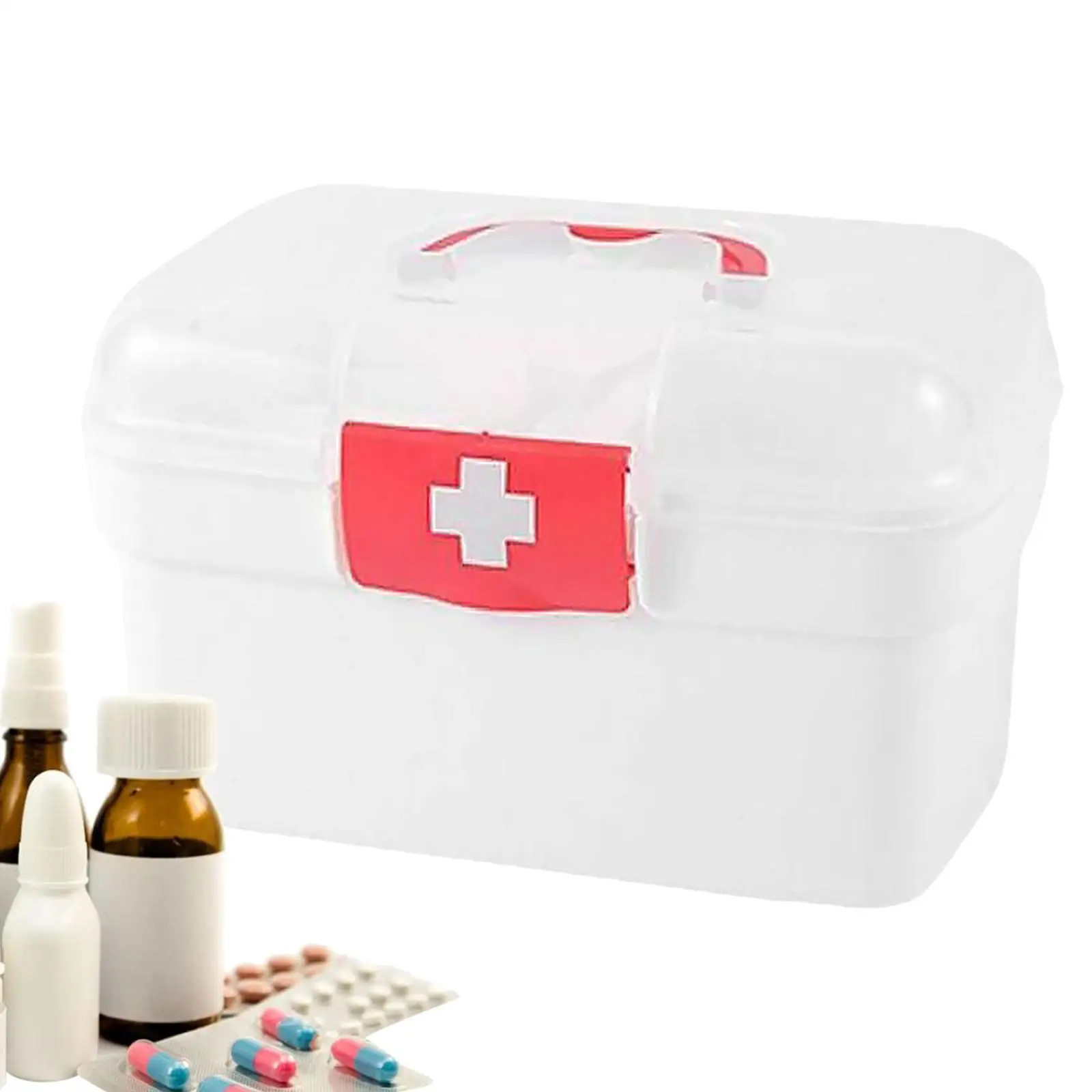 First Aid Medical Box Dustproof Emergency Storage Box Outdoor Activities Toy