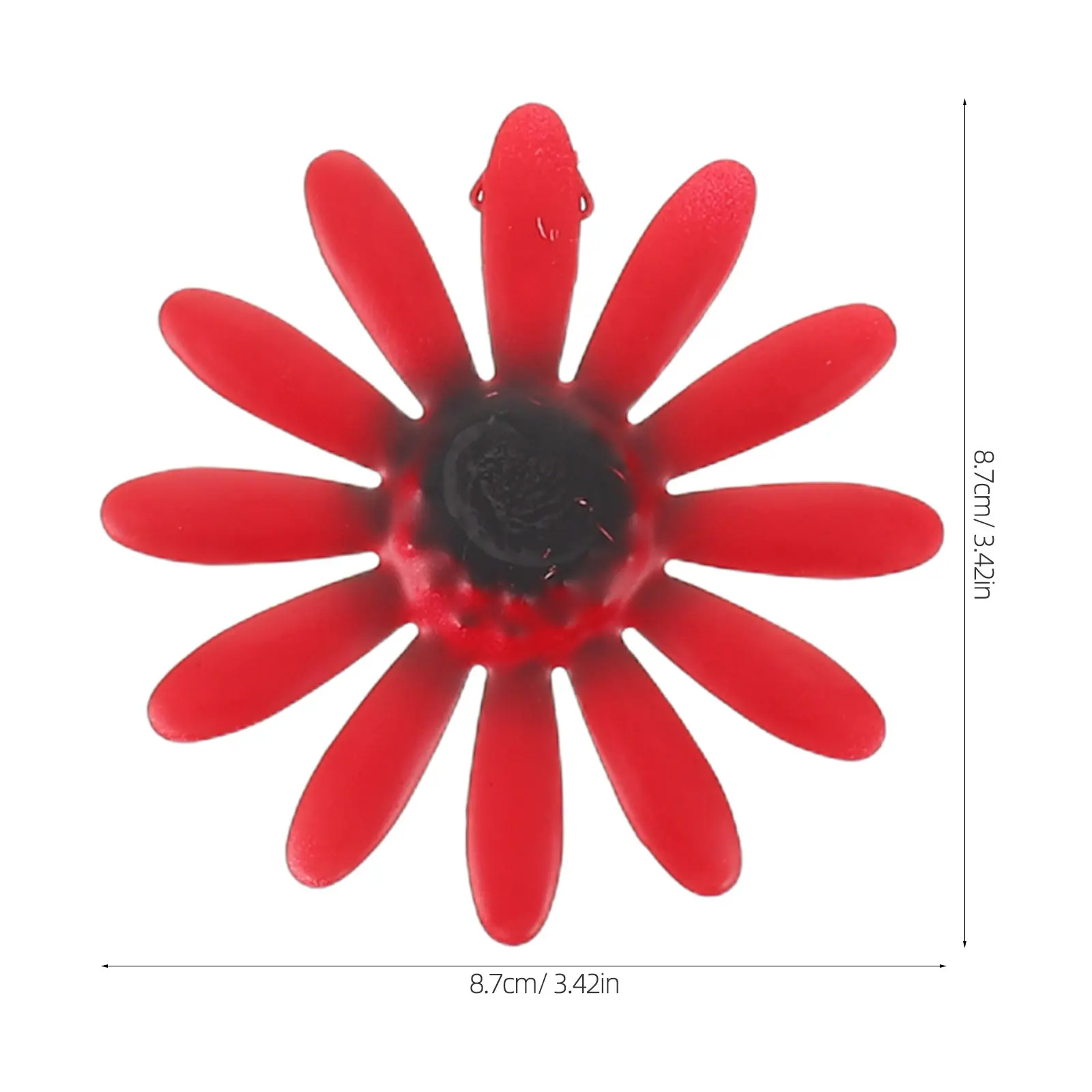 8Pcs Iron Daisy Wall Decor Metal Flower Art Hanging Colorful Floral Ornament for Garden Patio Balcony Indoor Outdoor Rustic
