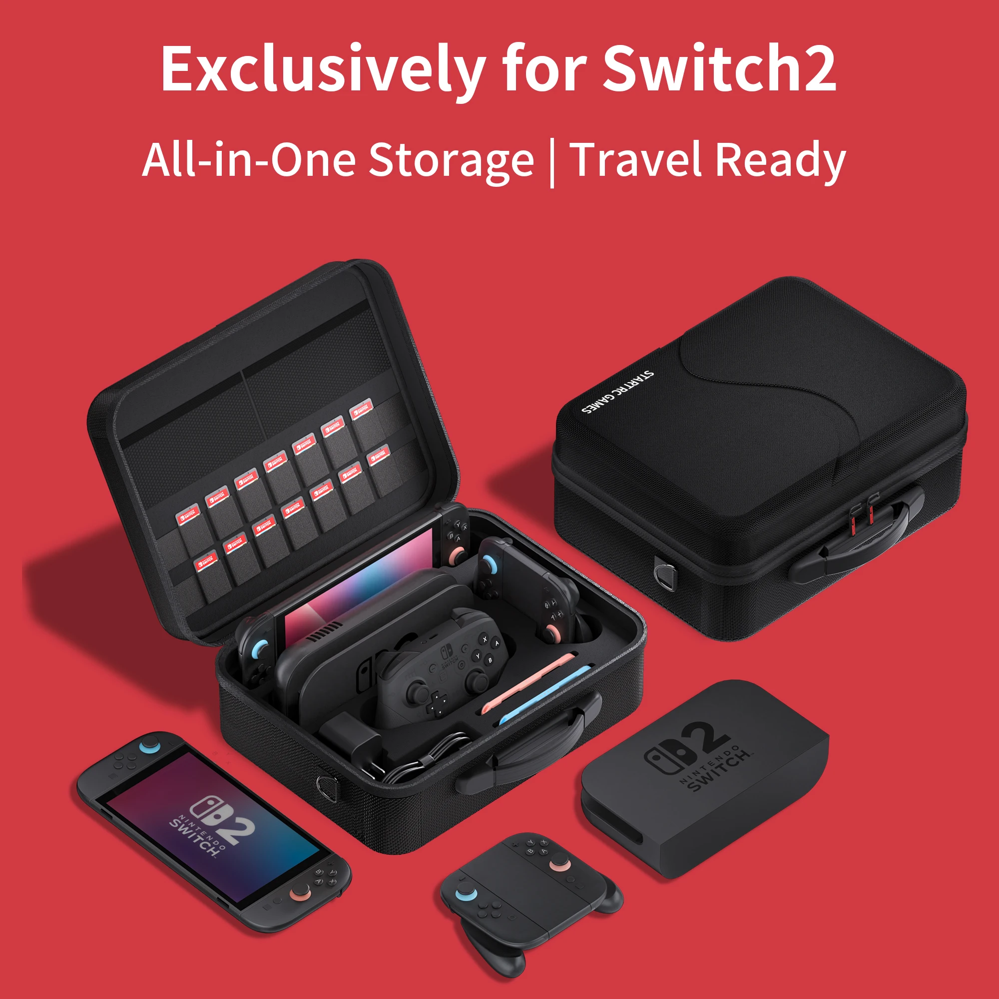 

Bag For Nintendo Switch 2 Game Console Gamepad Controller Accessories Hard Case Storage Travel Suitcase Carrying Case