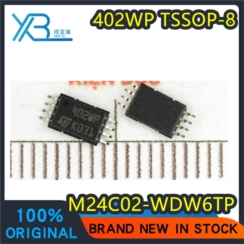 

(10/100 pieces) M24C02-WDW6TP 24C02 Silkscreen 402WP TSSOP-8 Brand new original 2Kbit storage chip Spot electronics