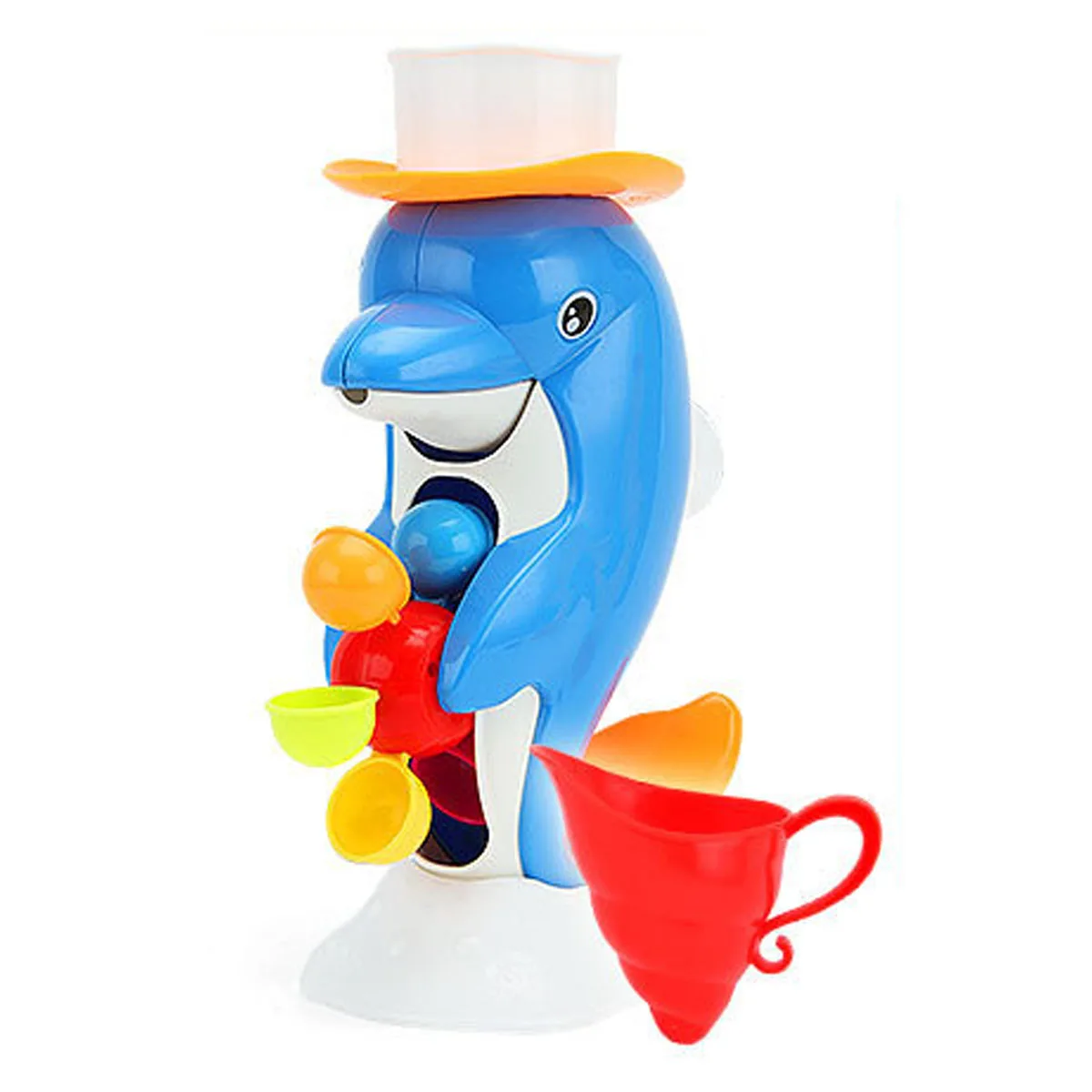 FBIL-1 szt. Zabawka do kąpieli dla niemowląt i małych dzieci, spryskiwacz do wody, do wanny, delfin