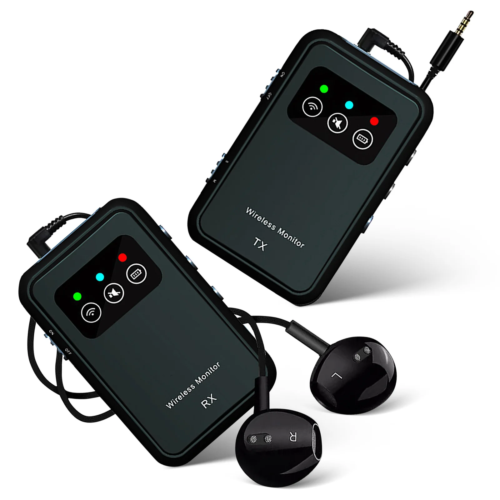 

1 set 1 Set Wireless In Ear Monitor System Low Latency Transmitter For Live Stage Performance In Ear Monitor Receiver Wireless