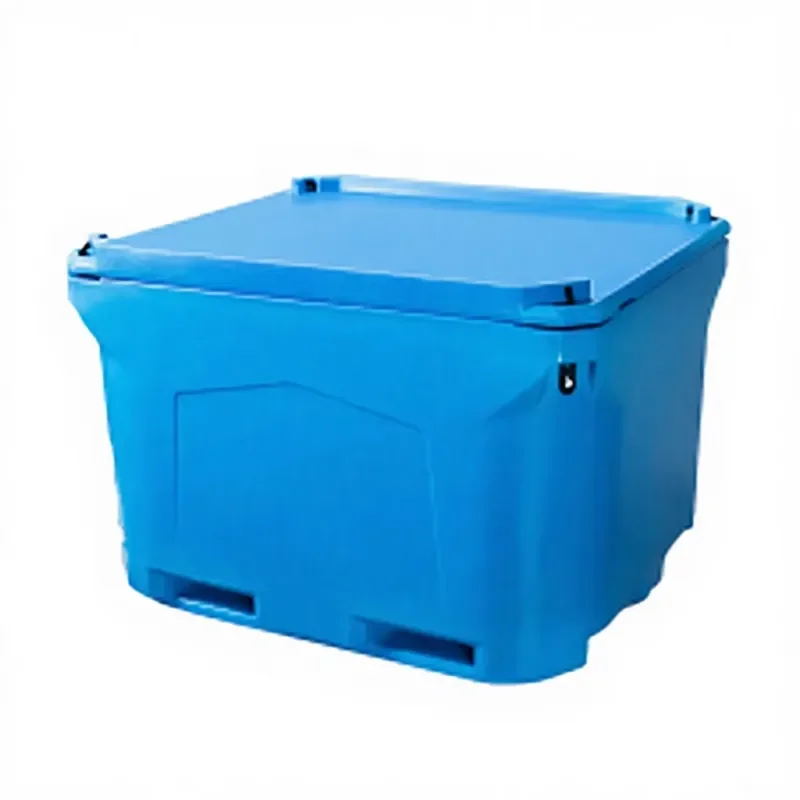 Fishery Seafood Waterproof Stackable Leak Proof Environmental Protection Cold Chain Insulation Rotary Molding Box
