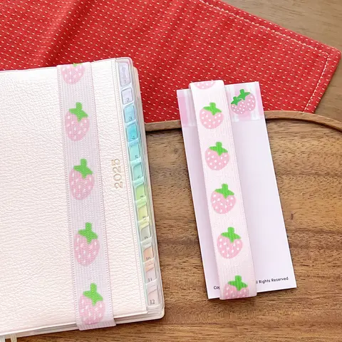 Elastic Strap for A7 M5 Planner Notebook Cute Star Decoration INS Style Storage Accessory Kawaii Straps for Scrapbooking