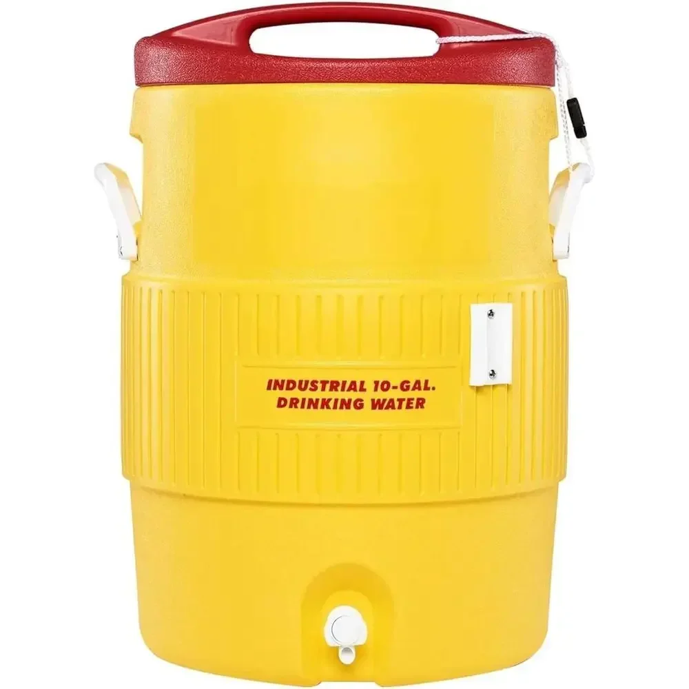 10-Gallon Sports Water Cooler with Latch Lid
