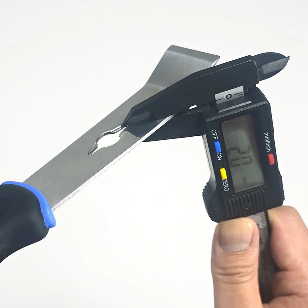 Car Tire Balancing Weight Adhesive- Block Scraper Plastic Handle Curved Blade For Balancing Block Removal Cleaning Scraper